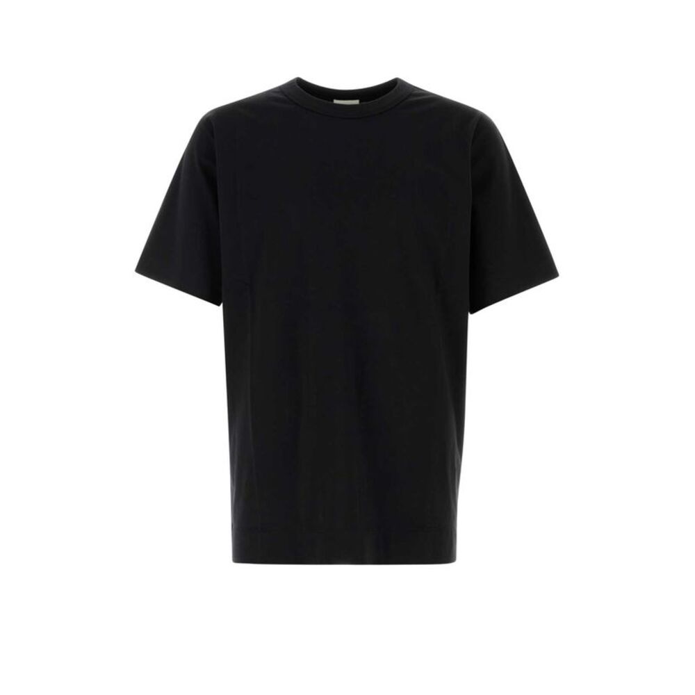 Dries Van Noten Men Black Cotton Oversize Heer T-Shirt